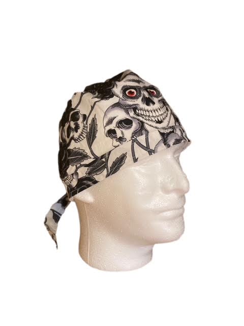 Red Eyed Skull and White Skulls