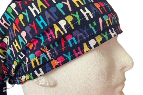 Navy Happy Cap