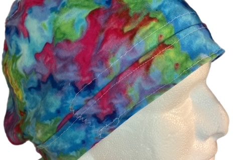 Pink Green and Blue Tie Dye