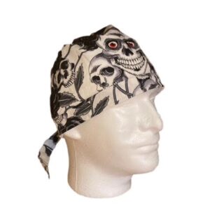 Red Eyed Skull and White Skulls