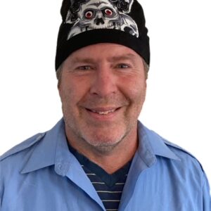 George B Vet Tech Red Eyed Skull