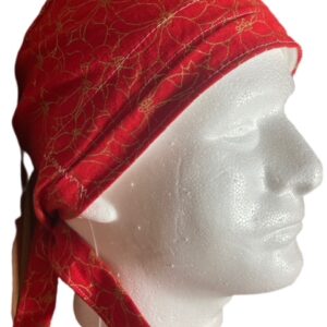 Poinsettia Gold outline on Red