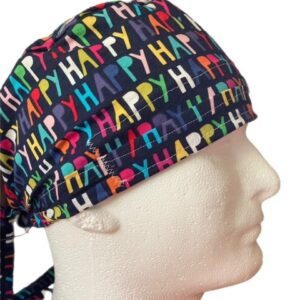 Navy Happy Cap