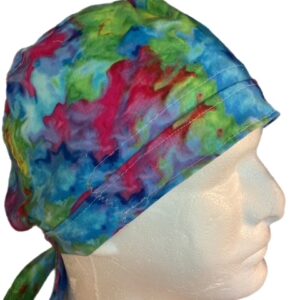 Pink Green and Blue Tie Dye